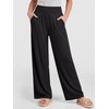 image:imageANRABESS Womens Wide Leg Palazzo Pants with PocketsBlack