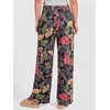 image:imageANRABESS Womens Wide Leg Palazzo Pants with PocketsFloral Black
