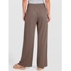 image:imageANRABESS Womens Wide Leg Palazzo Pants with PocketsLight Brown