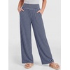 image:imageANRABESS Womens Wide Leg Palazzo Pants with PocketsStriped Navy Blue White