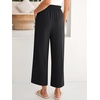 image:imageANRABESS Womens Wide Leg Pants Cropped Work Palazzo TrousersBlack