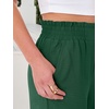 image:imageANRABESS Womens Wide Leg Pants Cropped Work Palazzo TrousersForest Green