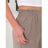 image:imageANRABESS Womens Wide Leg Pants Cropped Work Palazzo TrousersLight Camel