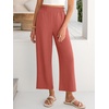 image:imageANRABESS Womens Wide Leg Pants Cropped Work Palazzo TrousersOrange Red