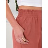 image:imageANRABESS Womens Wide Leg Pants Cropped Work Palazzo TrousersOrange Red