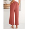 image:imageANRABESS Womens Wide Leg Pants Cropped Work Palazzo TrousersOrange Red