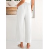 image:imageANRABESS Womens Wide Leg Pants Cropped Work Palazzo TrousersWhite