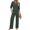 image:imageANRABESS 2 Piece Lounge Sets for Women Fall Travel OutfitArmy Green