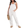 image:imageANRABESS Denim Bib Overalls for Women Loose Fit Jean JumpsuitWhite