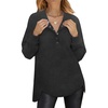 image:imageANRABESS Sweatshirt for Women Oversized Henley Tunic TopsDeep Grey