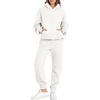 image:imageANRABESS Womens 2 Piece Lounge Sweat Sets Fall Fashion Matching SweatsuitsWhite