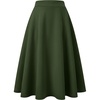 image:imageANRABESS Womens ALine Elastic High Waist Midi SkirtsArmy Green