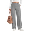 image:imageANRABESS Womens Business Casual Straight Leg Fleece Dress PantsGrey