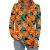 Teal Orange Floral