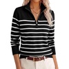 Striped Black White