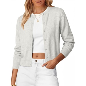 image:imageANRABESS Cardigan Sweaters for Women Button Up 2026 Fall OutfitsLight Grey