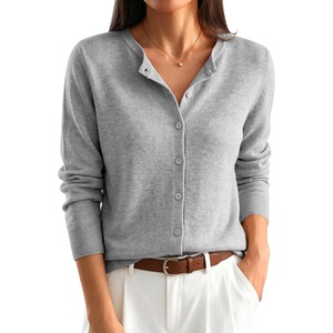 image:imageANRABESS Cardigan Sweaters for Women Lightweight Fall OutfitsGrey