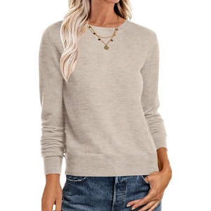 image:imageANRABESS Sweaters for Women Long Sleeve Lightweight Fall OutfitsAlmond