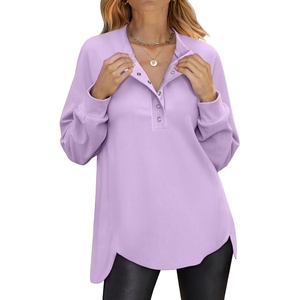 image:imageANRABESS Sweatshirt for Women Oversized Henley Tunic TopsLight Purple