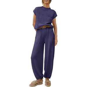 image:imageANRABESS Two Piece Sets for Women Lounge Airport OutfitsPurple