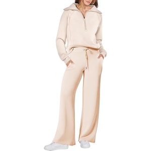 image:imageANRABESS Women 2 Piece Set Sweatsuits Lounge Fall OutfitsApricot