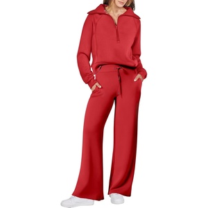 image:imageANRABESS Women 2 Piece Set Sweatsuits Lounge Fall OutfitsBright Red