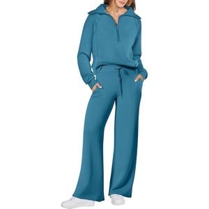 image:imageANRABESS Women 2 Piece Set Sweatsuits Lounge Fall OutfitsLake Blue