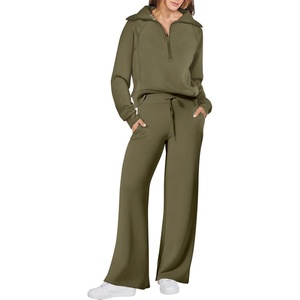 image:imageANRABESS Women 2 Piece Set Sweatsuits Lounge Fall OutfitsOlive