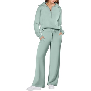 image:imageANRABESS Women 2 Piece Set Sweatsuits Lounge Fall OutfitsPea Green