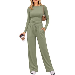 image:imageANRABESS Womens 2 Piece Lounge Sets 2026 Fall Trendy OutfitsLight Green
