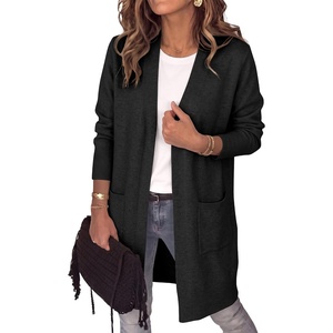 image:imageANRABESS Womens Lightweight Long Cardigan Sweaters 2026 Fall OutfitsBlack