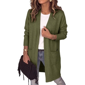 image:imageANRABESS Womens Lightweight Long Cardigan Sweaters 2026 Fall OutfitsGreen