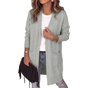 image:imageANRABESS Womens Lightweight Long Cardigan Sweaters 2026 Fall OutfitsGrey