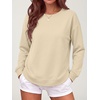 image:imageANRABESS Crewneck Sweatshirts for Women Long Sleeve ShirtsBeige