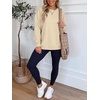 image:imageANRABESS Crewneck Sweatshirts for Women Long Sleeve ShirtsBeige