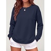 image:imageANRABESS Crewneck Sweatshirts for Women Long Sleeve ShirtsDark Blue