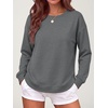 image:imageANRABESS Crewneck Sweatshirts for Women Long Sleeve ShirtsDeep Gray