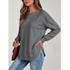 image:imageANRABESS Crewneck Sweatshirts for Women Long Sleeve ShirtsDeep Gray