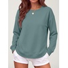 image:imageANRABESS Crewneck Sweatshirts for Women Long Sleeve ShirtsGray Blue