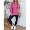 image:imageANRABESS Crewneck Sweatshirts for Women Long Sleeve ShirtsHot Pink