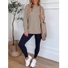 image:imageANRABESS Crewneck Sweatshirts for Women Long Sleeve ShirtsMocha