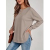 image:imageANRABESS Crewneck Sweatshirts for Women Long Sleeve ShirtsMocha