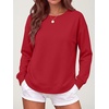 image:imageANRABESS Crewneck Sweatshirts for Women Long Sleeve ShirtsRed