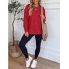 image:imageANRABESS Crewneck Sweatshirts for Women Long Sleeve ShirtsRed