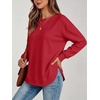 image:imageANRABESS Crewneck Sweatshirts for Women Long Sleeve ShirtsRed