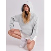 image:imageANRABESS Hoodies for Women Oversized Fleece SweatshirtsGray
