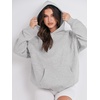 image:imageANRABESS Hoodies for Women Oversized Fleece SweatshirtsLight Grey