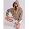 image:imageANRABESS Hoodies for Women Oversized Fleece SweatshirtsLight Khaki