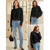 image:imageANRABESS Oversized Sweaters for Women Fall Wool Blend PulloverBlack