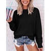 image:imageANRABESS Oversized Sweaters for Women Fall Wool Blend PulloverBlack